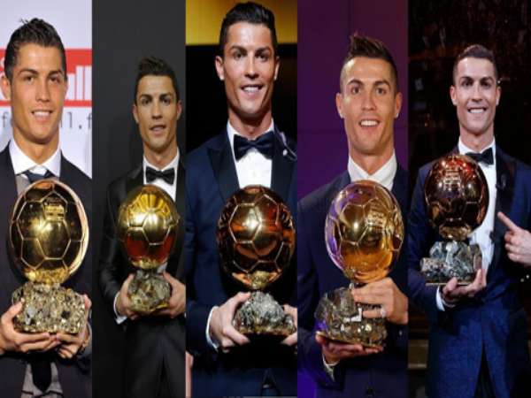 Ronaldo có bao nhiêu quả bóng vàng trong sự nghiệp?
