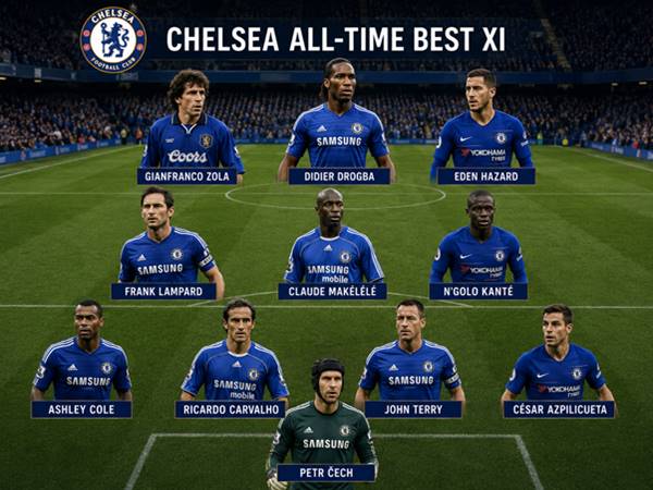 Tìm hiểu đội hình Chelsea mạnh nhất làm nên lịch sử