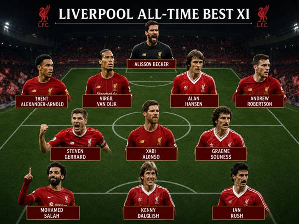 Khám phá đội hình Liverpool mạnh nhất thống trị châu Âu